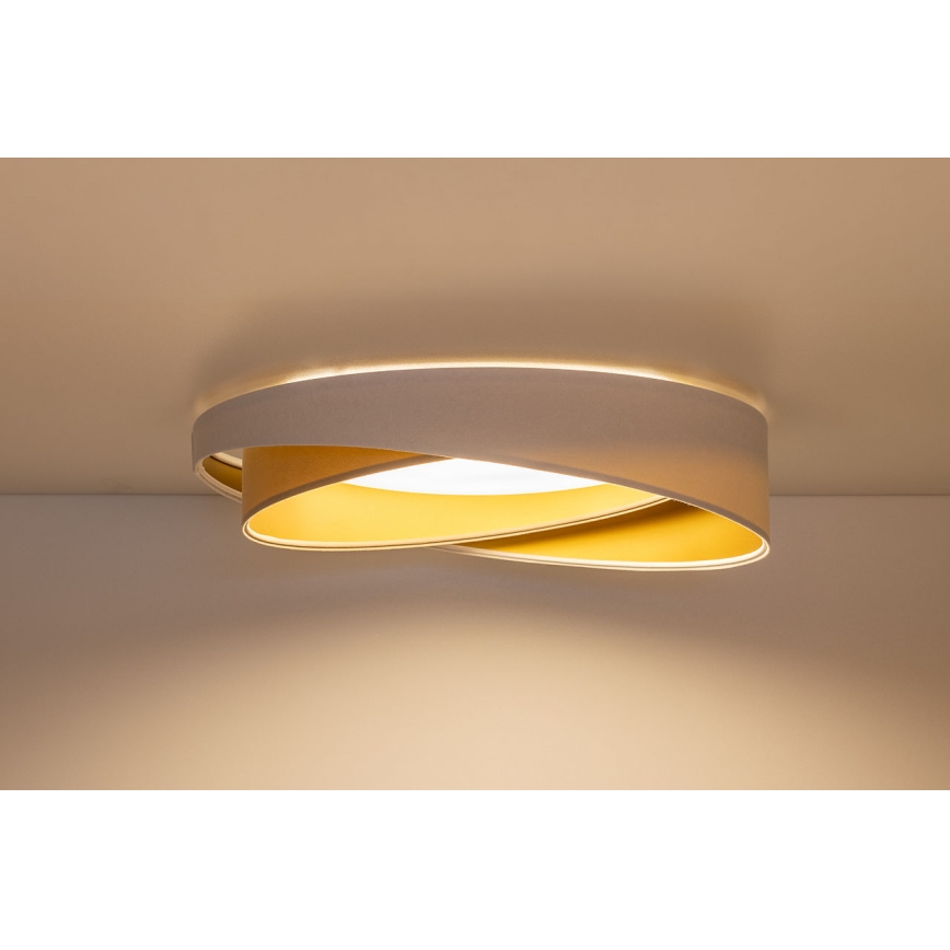 LED plafonsko svetlo GALAXY MODERN LED/24W/230V prečnik 55 cm bela/bež/zlatna