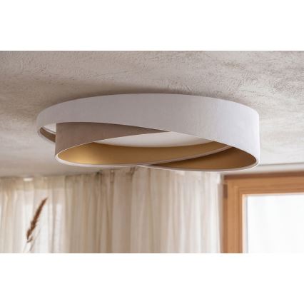 LED plafonsko svetlo GALAXY MODERN LED/24W/230V prečnik 55 cm bela/bež/zlatna