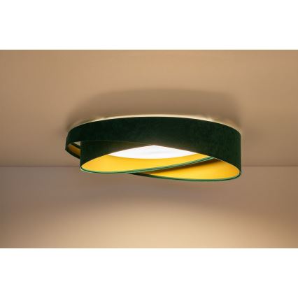 LED plafonsko svetlo GALAXY MODERN LED/24W/230V, prečnik 55 cm, zeleno/zlatno