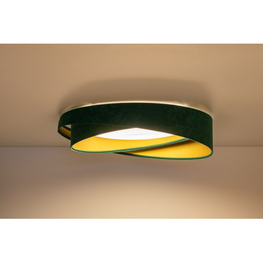LED plafonsko svetlo GALAXY MODERN LED/24W/230V, prečnik 55 cm, zeleno/zlatno