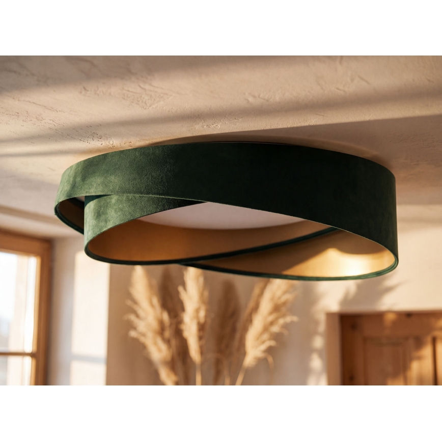 LED plafonsko svetlo GALAXY MODERN LED/24W/230V, prečnik 55 cm, zeleno/zlatno