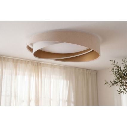 LED plafonsko svetlo GALAXY MODERN LED/24W/230V prečnika 55 cm bež/belo/zlatno
