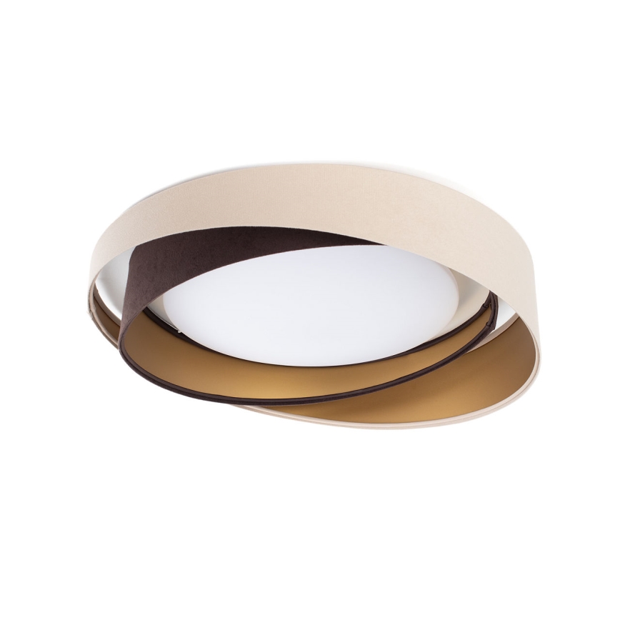 LED plafonsko svetlo GALAXY MODERN LED/24W/230V prečnika 55 cm bež/braon/zlatna