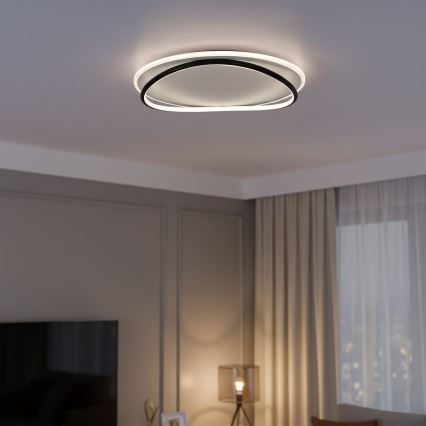 LED Plafonsko svetlo HALO LED/38W/230V prečnik 50 cm crna
