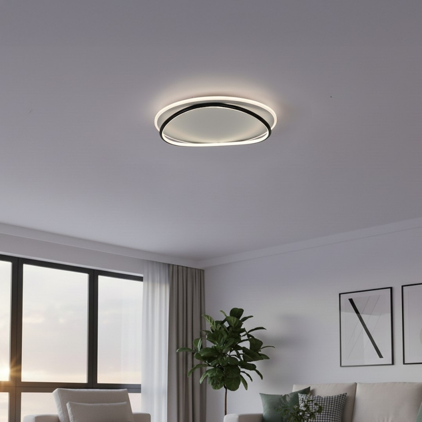 LED Plafonsko svetlo HALO LED/38W/230V prečnik 50 cm crna