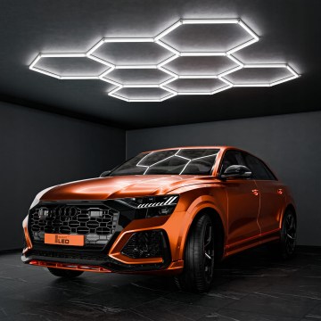 LED Plafonsko svetlo HEXAGON LED/350W/85-265V 6500K 313x298 cm CRI 90 IP44 belo