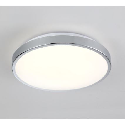 LED plafonsko svetlo KERN LED/15W/230V, prečnik 30 cm, sjajni hrom