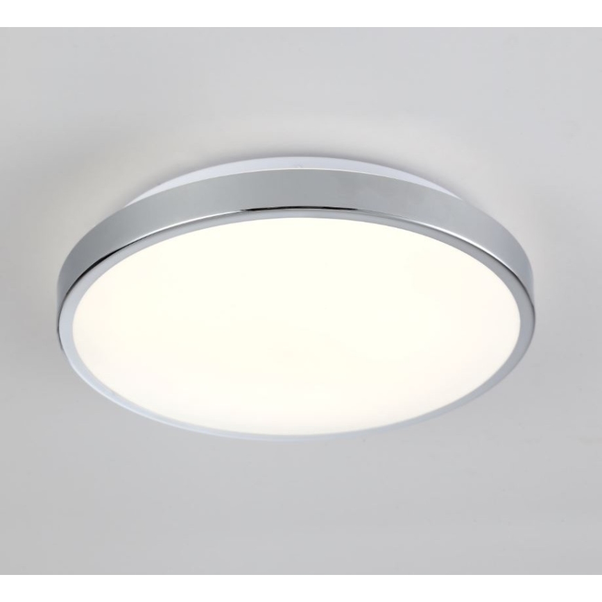 LED plafonsko svetlo KERN LED/15W/230V, prečnik 30 cm, sjajni hrom