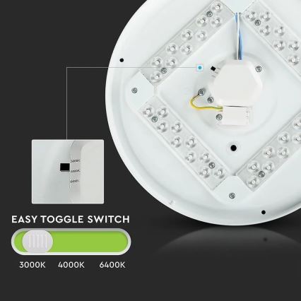 LED Plafonsko svetlo LED/12W/230V 26cm 3000K/4000K/6400K