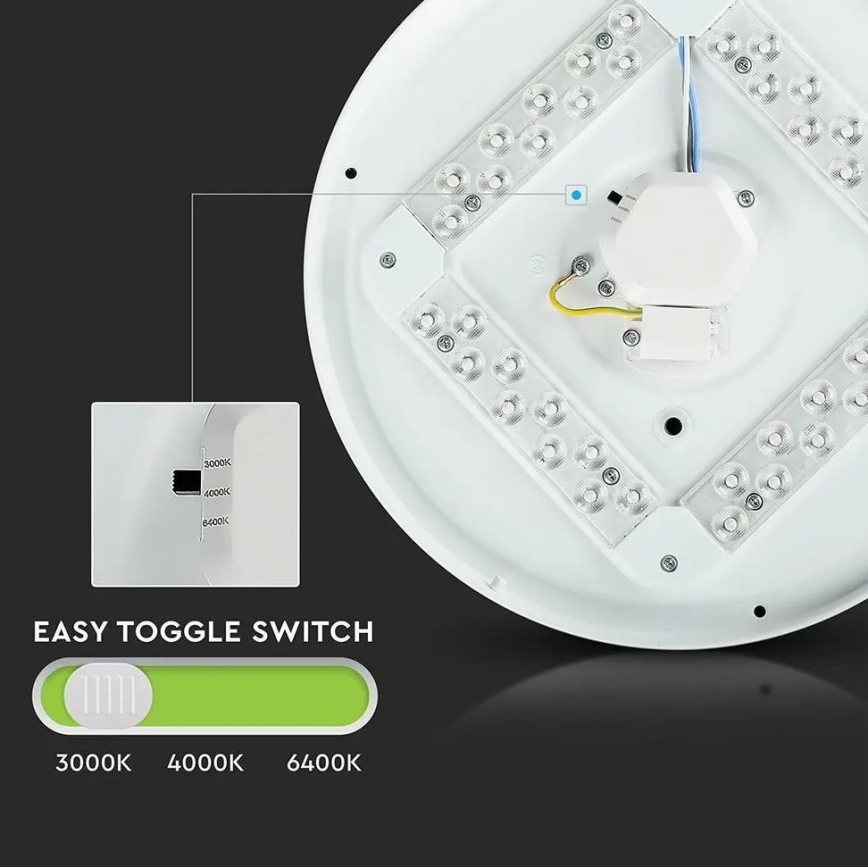 LED Plafonsko svetlo LED/12W/230V 26cm 3000K/4000K/6400K