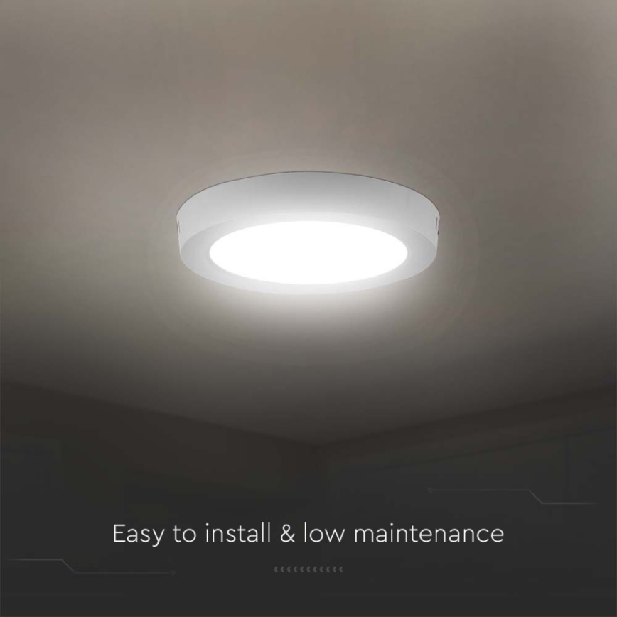 LED plafonsko svetlo LED/12W/230V 3000K prečnik 16,7 cm belo