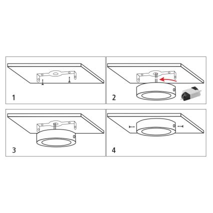 LED plafonsko svetlo LED/12W/230V 4200K prečnik 16 cm bela