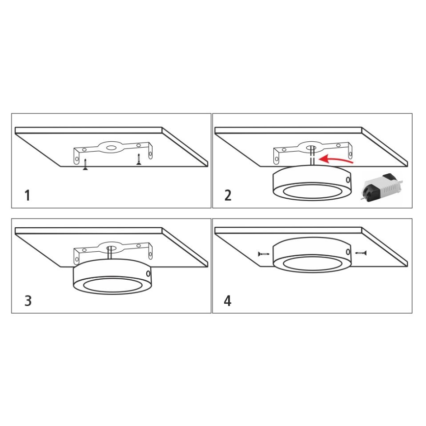 LED plafonsko svetlo LED/12W/230V 4200K prečnik 16 cm bela