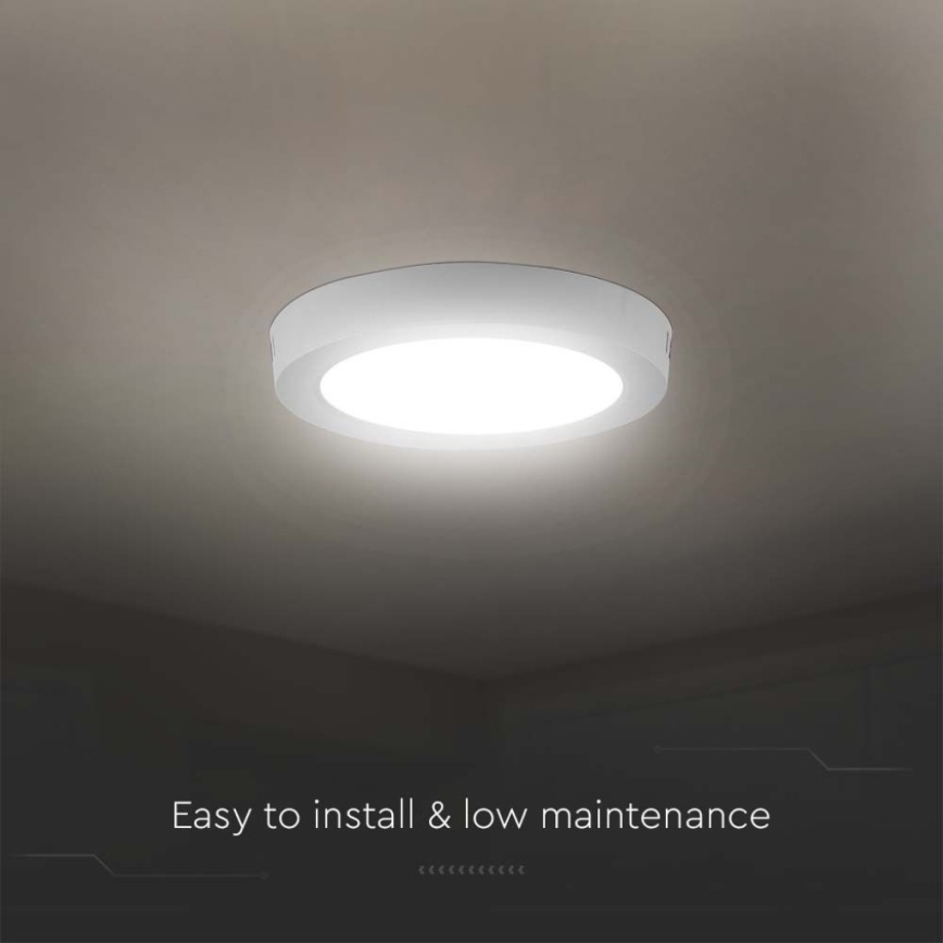 LED plafonsko svetlo LED/12W/230V 6500K Ø 16,7 cm belo