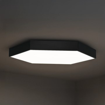 LED plafonsko svetlo LED/135W/230V 3000/4000/6500K prečnik 80 cm crno