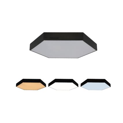 LED plafonsko svetlo LED/135W/230V 3000/4000/6500K prečnik 80 cm crno