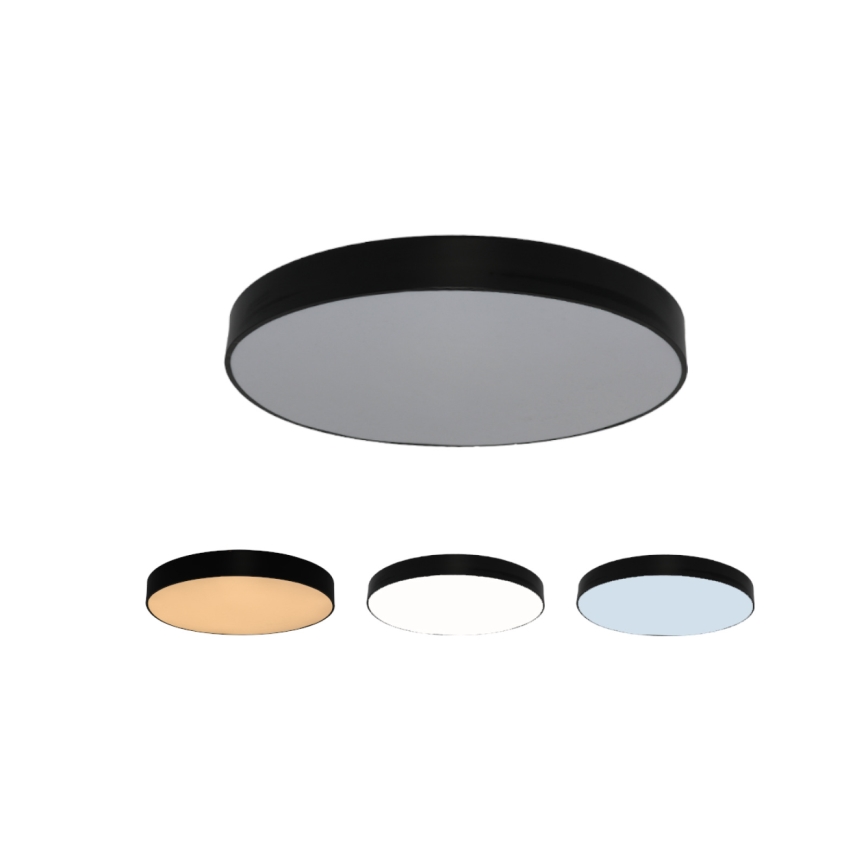 LED plafonsko svetlo LED/135W/230V 3000/4000/6500K Ø 80 cm crno