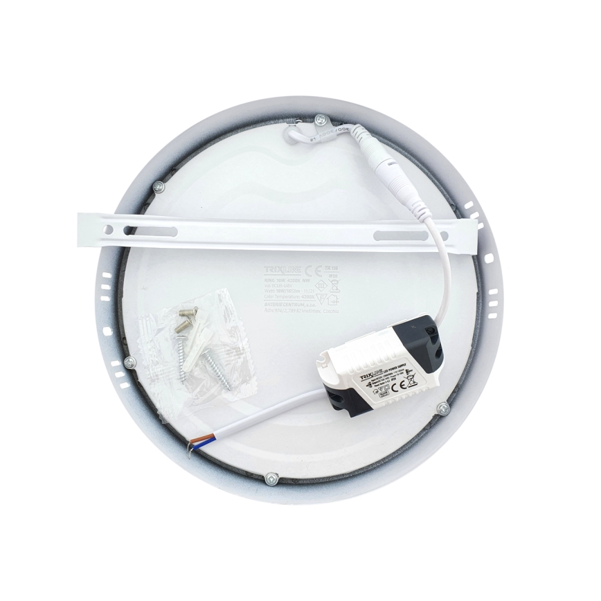 LED plafonsko svetlo LED/18W/230V 4200K prečnik 21 cm belo
