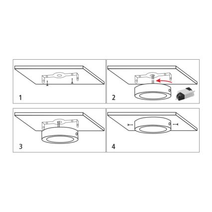 LED plafonsko svetlo LED/18W/230V 4200K prečnik 21 cm belo