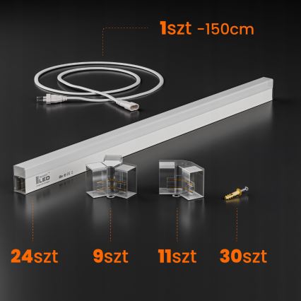 LED plafonsko svetlo HEXAGON LED/240W/85-265V 6500K 298x209 cm CRI 90 IP44 bela
