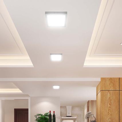LED plafonsko svetlo LED/24W/230V 6500K 28,7x28,7 cm bela