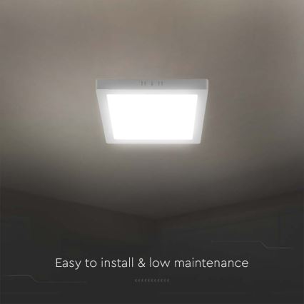 LED plafonsko svetlo LED/24W/230V 6500K 28,7x28,7 cm bela