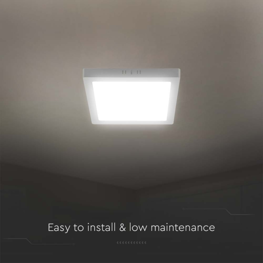 LED plafonsko svetlo LED/24W/230V 6500K 28,7x28,7 cm bela