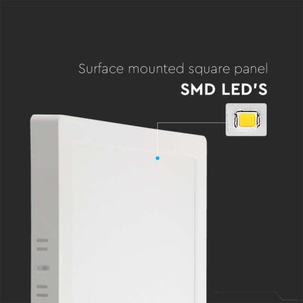 LED plafonsko svetlo LED/24W/230V 6500K 28,7x28,7 cm bela