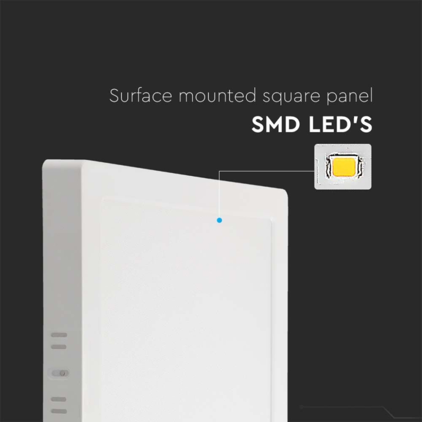 LED plafonsko svetlo LED/24W/230V 6500K 28,7x28,7 cm bela