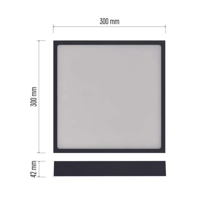 LED plafonsko svetlo NEXXO LED/28,5W/230V 3000/3500/4000K 30x30 cm crna
