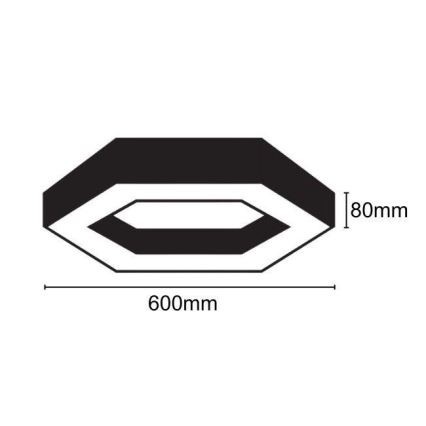 LED plafonsko svetlo LED/28W/230V 4000K prečnik 60 cm