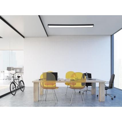 LED plafonsko svetlo LED/32W/230V 4000K 120x7 cm crna