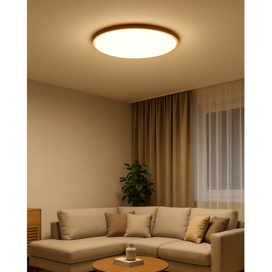 LED plafonsko svetlo LED/40W/230V 3000/4000/6500K, prečnik 50 cm, bež