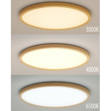 LED plafonsko svetlo LED/40W/230V 3000/4000/6500K, prečnik 50 cm, bež