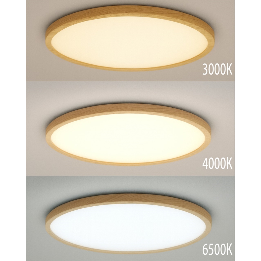 LED plafonsko svetlo LED/40W/230V 3000/4000/6500K, prečnik 50 cm, bež