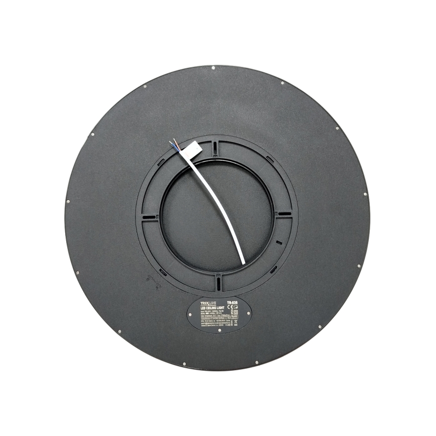 LED plafonsko svetlo LED/40W/230V 3000/4000/6500K, prečnik 50 cm, crno