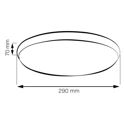 LED plafonsko svetlo LIBRA LED/15W/230V 4000K prečnik 29 cm zlatno