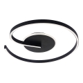 LED plafonsko svetlo LORENZO LED/22W/230V, prečnik 50 cm, crno