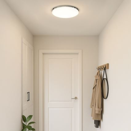LED plafonsko svetlo MAYA LED/36W/230V prečnika 50 cm sjajni hrom