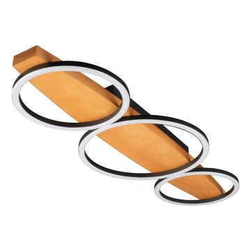 LED plafonsko svetlo MELISA LED/28W/230V 26,5x70 cm borovina