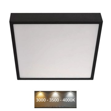 LED plafonsko svetlo NEXXO LED/28,5W/230V 3000/3500/4000K 30x30 cm crna