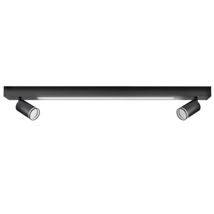 LED plafonsko svetlo PARIS LED/24W/230V + 2xGU10/10W crno