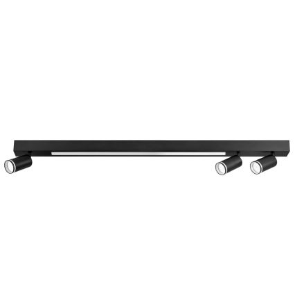 LED plafonsko svetlo PARIS LED/24W/230V + 3xGU10/10W crno