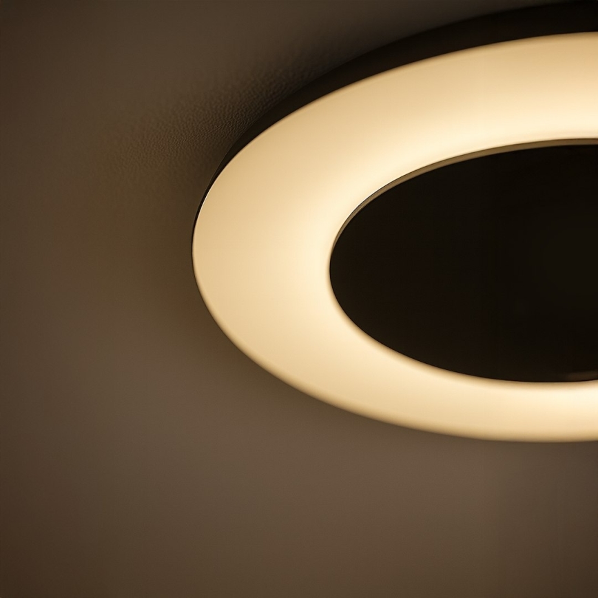 LED plafonsko svetlo PIATTINO LED/30W/230V 3000/4000/6000K prečnik 40 cm crna