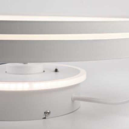 LED prigušiva stropna svetiljka sa ventilatorom FARGO LED/37W/230V bela + daljinski upravljač