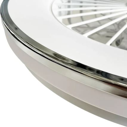 LED prigušiva plafonska lampa sa ventilatorom OPAL LED/48W/230V 3000-6500K + daljinski upravljač