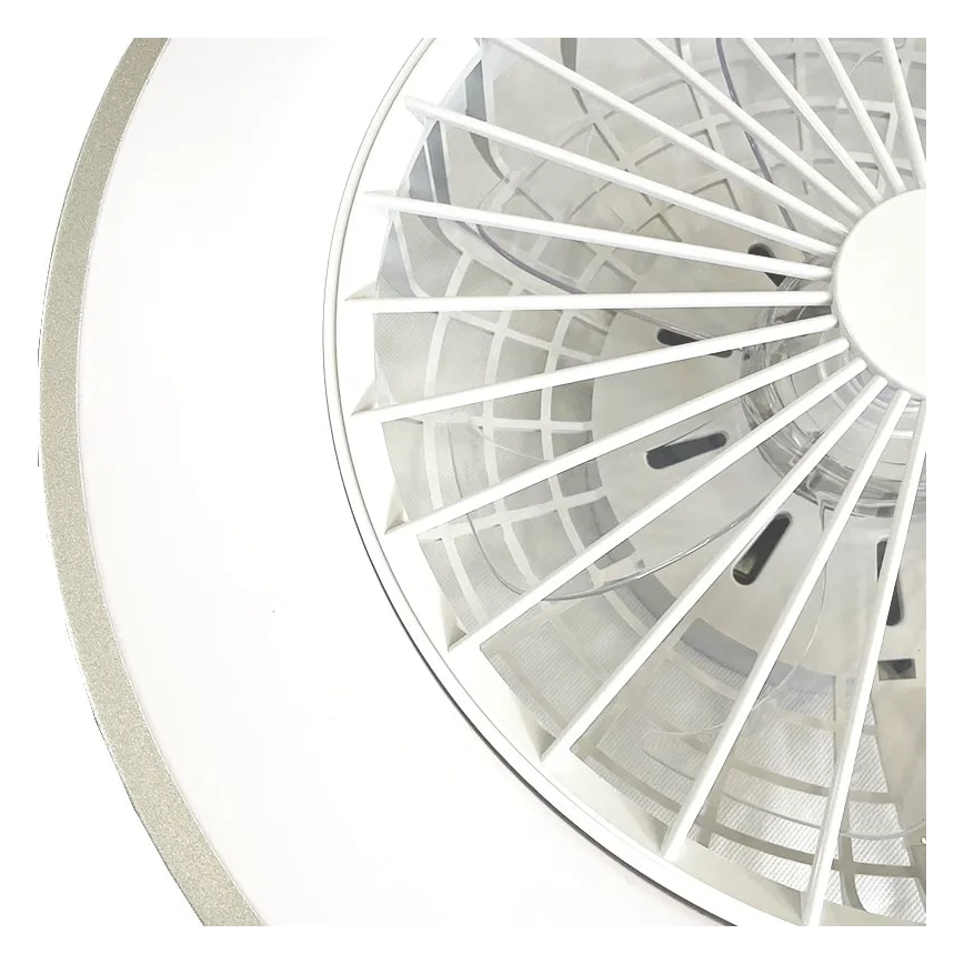LED prigušiva plafonska lampa sa ventilatorom OPAL LED/48W/230V 3000-6500K + daljinski upravljač