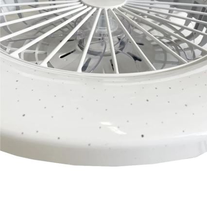 LED prigušiva plafonsko svetlo sa ventilatorom STAR LED/48W/230V 3000-6500K + daljinski upravljač