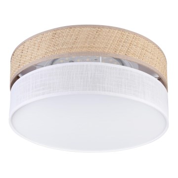 LED plafonsko svetlo SIRJA BOHO LED/20W/230V 4000K Ø 35 cm bež/bela