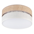 LED plafonsko svetlo SIRJA BOHO LED/20W/230V 4000K Ø 35 cm bež/krem
